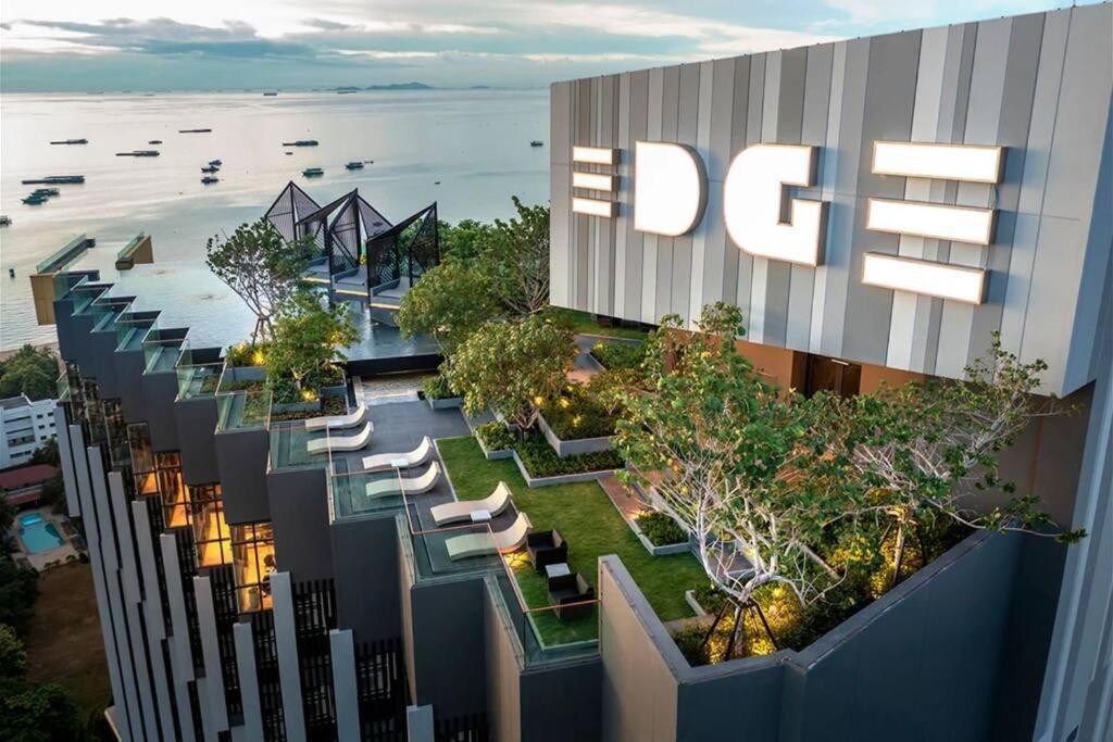 Downtown Chic Condo Rooftop Pool #En797 Pattaja Kültér fotó